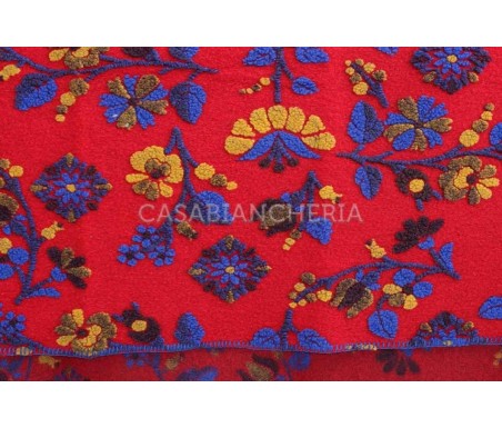 Casabiancheria.it | Plaid di lana cotta Flowers plaid in lana ricamati amazon plaid per divano letto