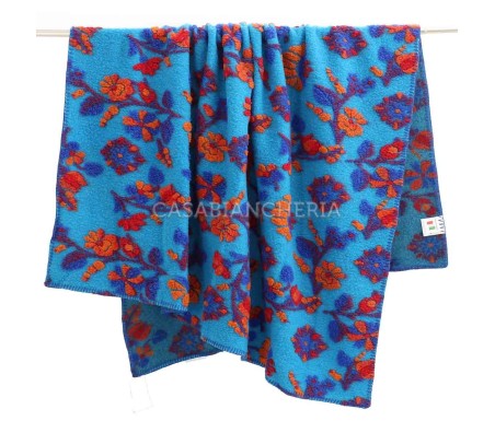Casabiancheria.it | Plaid di lana cotta Flowers plaid in lana ricamati amazon plaid per divano letto