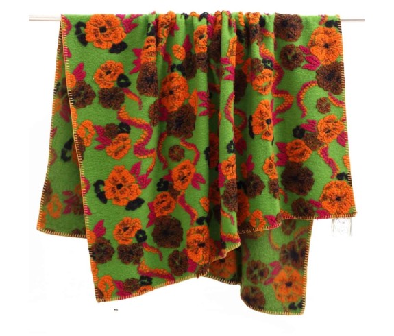 Casabiancheria.it | Plaid di lana cotta Flowers plaid in lana ricamati amazon plaid per divano letto