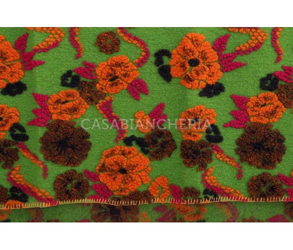 Casabiancheria.it | Plaid di lana cotta Flowers plaid in lana ricamati amazon plaid per divano letto