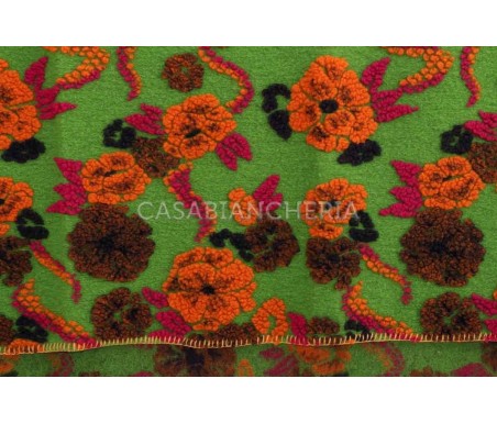 Casabiancheria.it | Plaid di lana cotta Flowers plaid in lana ricamati amazon plaid per divano letto