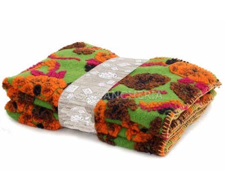 Casabiancheria.it | Plaid di lana cotta Flowers plaid in lana ricamati amazon plaid per divano letto