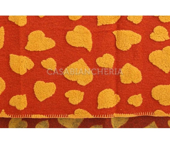 Casabiancheria.it | Plaid di lana cotta Love plaid in lana ricamati amazon plaid per divano, plaid letto