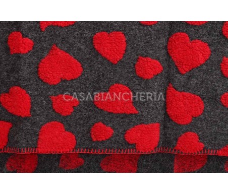 Casabiancheria.it | Plaid di lana cotta Love plaid in lana ricamati amazon plaid per divano, plaid letto