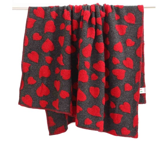 Casabiancheria.it | Plaid di lana cotta Love plaid in lana ricamati amazon plaid per divano, plaid letto