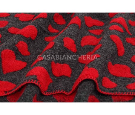 Casabiancheria.it | Plaid di lana cotta Love plaid in lana ricamati amazon plaid per divano, plaid letto