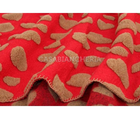 Casabiancheria.it | Plaid di lana cotta Love plaid in lana ricamati amazon plaid per divano, plaid letto