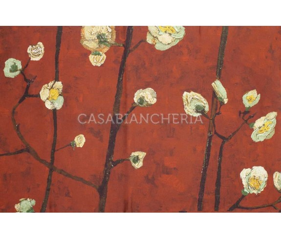Casabiancheria.it | Parure copripiumino matrimoniale Bedding House Van Gogh Plum Blossom in raso di cotone copripiumini di raso 