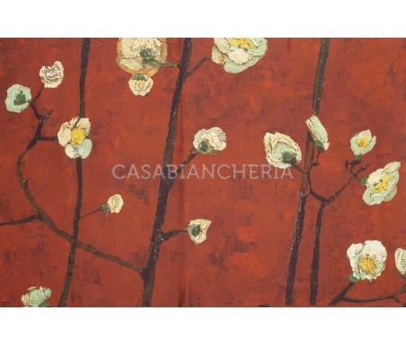 Casabiancheria.it | Parure copripiumino matrimoniale Bedding House Van Gogh Plum Blossom in raso di cotone copripiumini di raso 