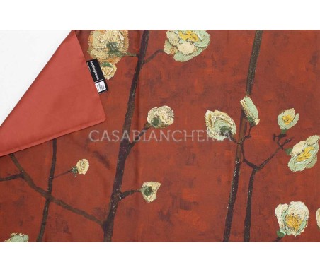 Casabiancheria.it | Parure copripiumino matrimoniale Bedding House Van Gogh Plum Blossom in raso di cotone copripiumini di raso 