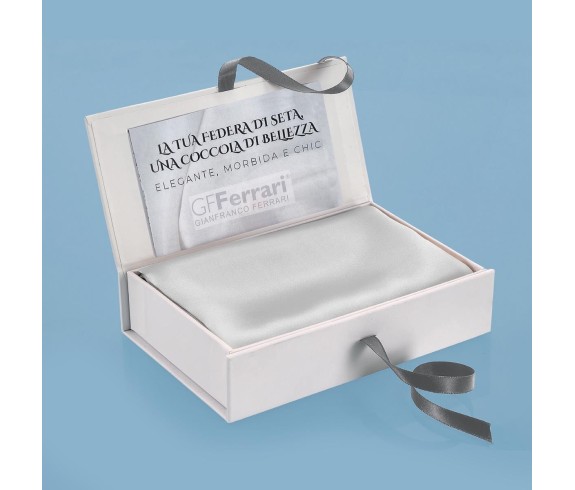 Casabiancheria.it | Federa per guanciale antirughe anticrespo GF Ferrari in pura seta di gelso federe in seta per cuscini letto 