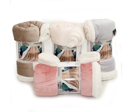 Casabiancheria.it | Plaid e coperta di pile agnellato Tinta Unita plaid in pile amazon plaid caldi per letto e divano