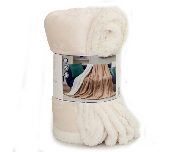 Casabiancheria.it | Plaid e coperta di pile agnellato Tinta Unita plaid in pile amazon plaid caldi per letto e divano