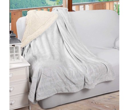 Casabiancheria.it | Plaid e coperta di pile agnellato Tinta Unita plaid in pile amazon plaid caldi per letto e divano