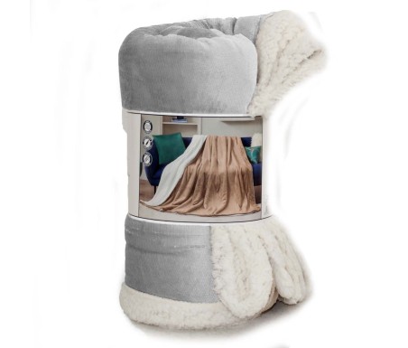 Casabiancheria.it | Plaid e coperta di pile agnellato Tinta Unita plaid in pile amazon plaid caldi per letto e divano