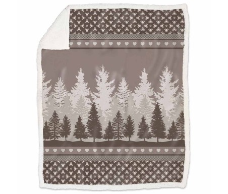Casabiancheria.it | Plaid di pile agnellato Daunex Morbidotto Foresta 130x160 plaid in pile agnellato amazon plaid regalo