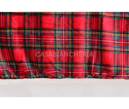 Casabiancheria.it | Coperta di pile agnellato Tartan Box con cesta plaid di pile natalizio amazon coperta in pile singola e matr