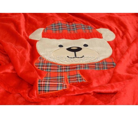Casabiancheria.it | Plaid di pile natalizio Teddy Bear plaid di Natale amazon plaid per bambini