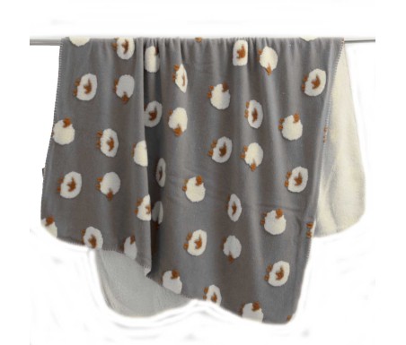 Casabiancheria.it | Plaid di pile agnellato Shetland 130x160 cm plaid con agnellino amazon plaid per divano