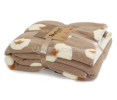 Casabiancheria.it | Plaid di pile agnellato Shetland 130x160 cm plaid con agnellino amazon plaid per divano