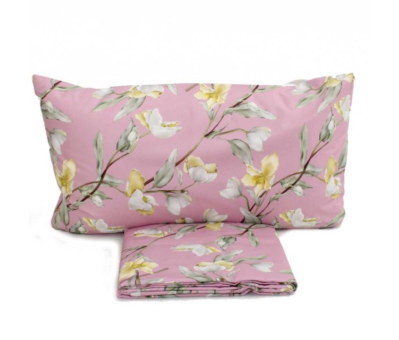 Casabiancheria.it | Parure copripiumino matrimoniale Magnolia a stampa digitale copripiumini di cotone amazon set copripiumone