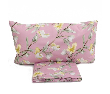 Casabiancheria.it | Parure copripiumino matrimoniale Magnolia a stampa digitale copripiumini di cotone amazon set copripiumone