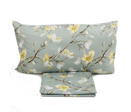 Casabiancheria.it | Parure copripiumino matrimoniale Magnolia a stampa digitale copripiumini di cotone amazon set copripiumone