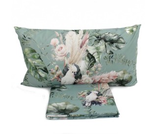 Casabiancheria.it | Parure copripiumino matrimoniale Piume a stampa digitale copripiumini di cotone amazon set copripiumone