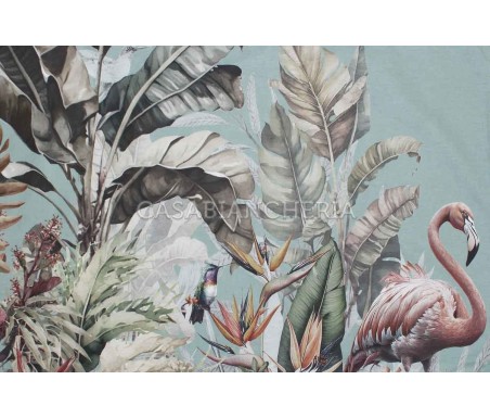 Casabiancheria.it | Parure copripiumino matrimoniale Tropic a stampa digitale copripiumini di cotone amazon set copripiumone