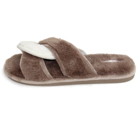 Casabiancheria.it | Pantofole donna in peluche Cross con antiscivolo Ciabatte Pelose Pantofole Pelliccia Comode Morbido Antisciv