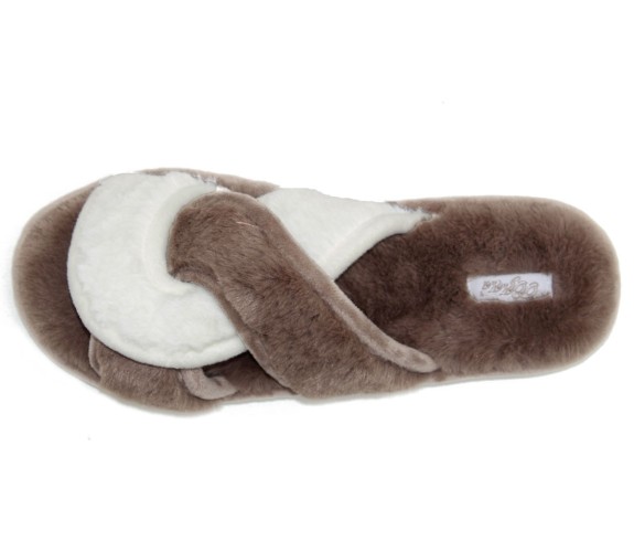 Casabiancheria.it | Pantofole donna in peluche Cross con antiscivolo Ciabatte Pelose Pantofole Pelliccia Comode Morbido Antisciv