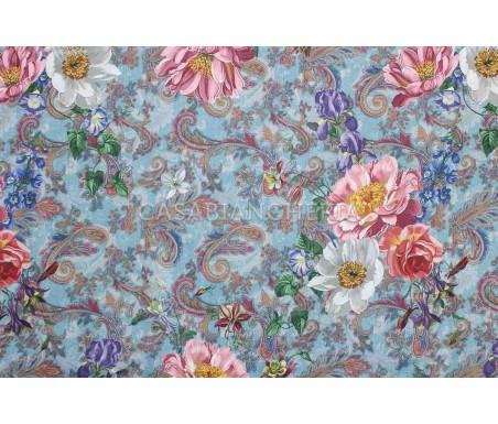 Casabiancheria.it | Parure copripiumino matrimoniale Cachemire a stampa digitale copripiumini di cotone amazon set copripiumone