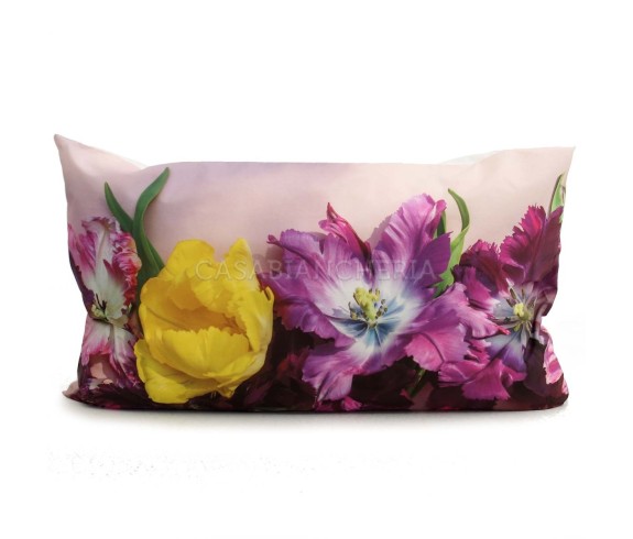 Casabiancheria.it | Federa per guanciale a stampa digitale Viole federe per cuscini letto