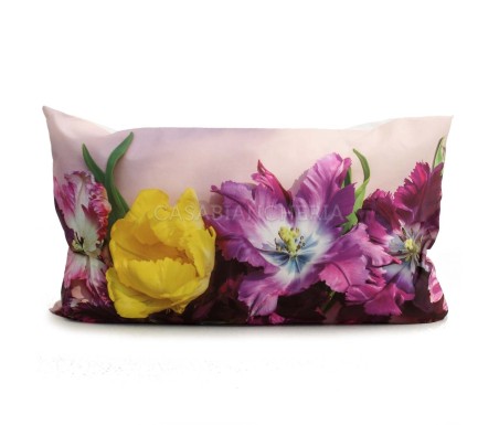 Casabiancheria.it | Federa per guanciale a stampa digitale Viole federe per cuscini letto