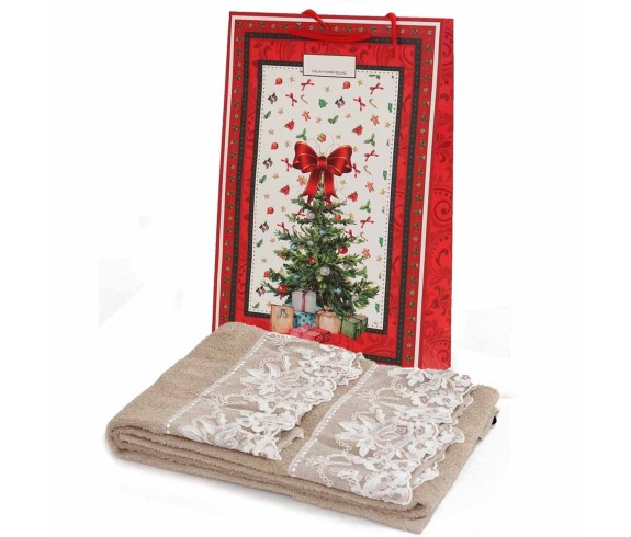 Casabiancheria.it | Coppia asciugamani di spugna Desiree con pizzo asciugamano viso e ospite amazon set asciugamano viso e ospit