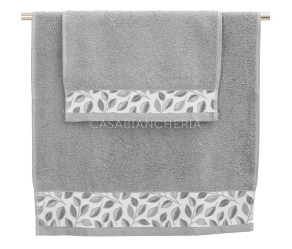 Casabiancheria.it | Coppia asciugamani di spugna Dana bordo jacquard set di asciugamani spugna amazon asciugamano viso e ospite