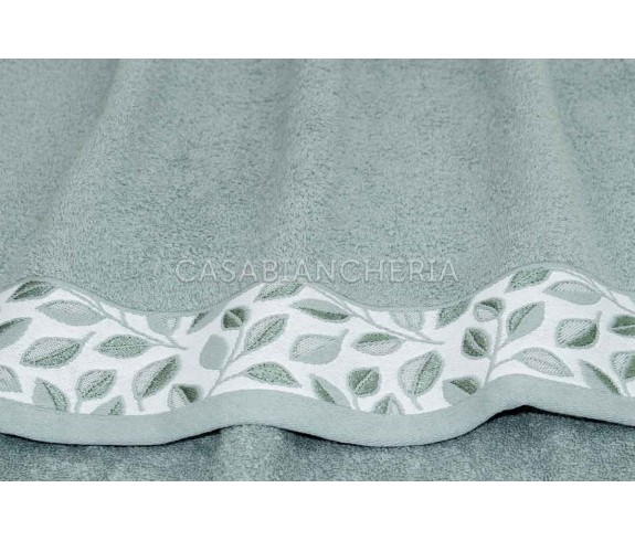 Casabiancheria.it | Coppia asciugamani di spugna Dana bordo jacquard set di asciugamani spugna amazon asciugamano viso e ospite