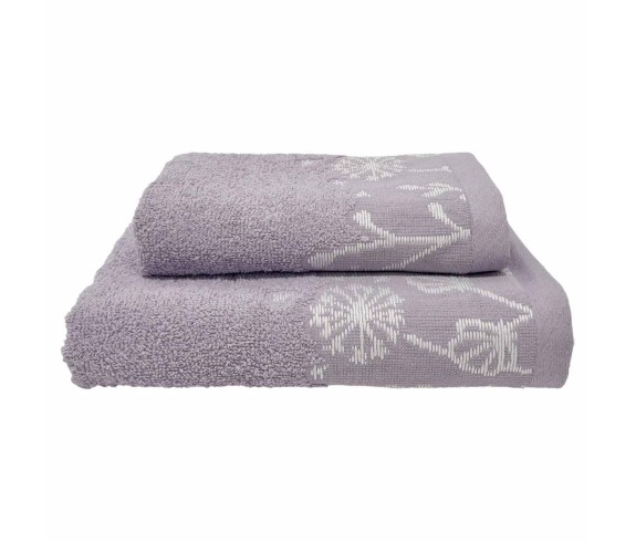 Casabiancheria.it | Coppia asciugamani di spugna Aisha bordo jacquard set di asciugamani spugna amazon asciugamano viso e ospite