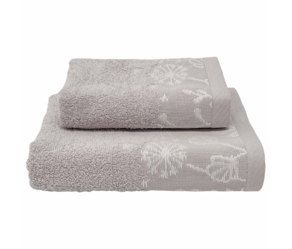 Casabiancheria.it | Coppia asciugamani di spugna Aisha bordo jacquard set di asciugamani spugna amazon asciugamano viso e ospite