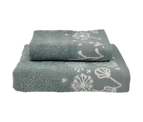 Casabiancheria.it | Coppia asciugamani di spugna Aisha bordo jacquard set di asciugamani spugna amazon asciugamano viso e ospite