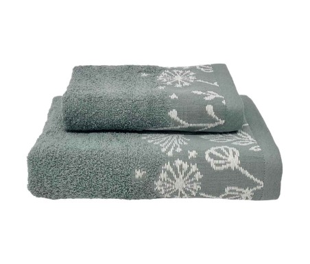 Casabiancheria.it | Coppia asciugamani di spugna Aisha bordo jacquard set di asciugamani spugna amazon asciugamano viso e ospite