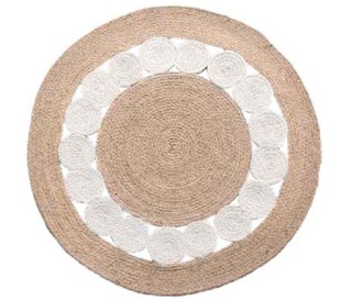 Casabiancheria.it | Tappeto etnico in juta raja rotondo fatto a mano tappeti etnici amazon tappeto con frange