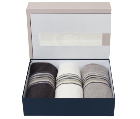 Casabiancheria.it | Coppie asciugamano e ospite Oslo set 3+3 asciugamani di spugna in cotone set asciugamano viso e ospite in sc