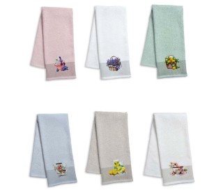 Casabiancheria.it | Strofinaccio di spugna Fantasy set 6 pezzi asciugamani da cucina in spugna 