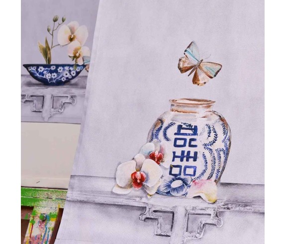 Casabianchria.it | Strofinaccio Tiffany Porcellana set 6 pezzi strofinacci di cotone amazon canovaccio tovaglietta