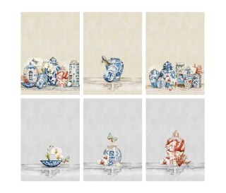 Casabianchria.it | Strofinaccio Tiffany Porcellana set 6 pezzi strofinacci di cotone amazon canovaccio tovaglietta