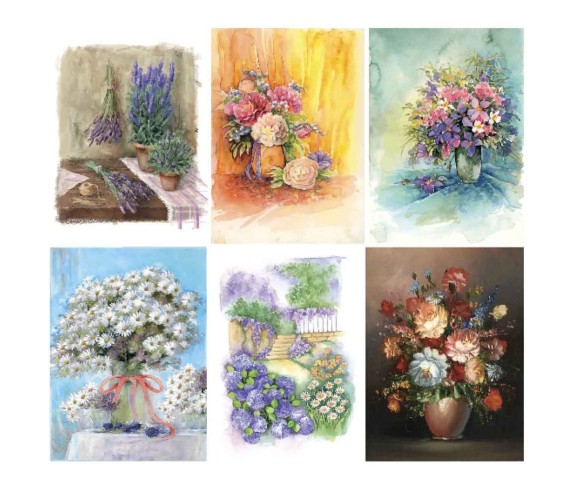 Casabianchria.it | Strofinaccio Tiffany Dipinto set 6 pezzi strofinacci di cotone amazon canovaccio tovaglietta