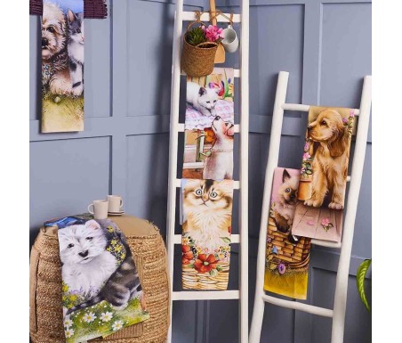 Casabianchria.it | Strofinaccio Tiffany Pets set 6 pezzi strofinacci di cotone amazon canovaccio tovaglietta