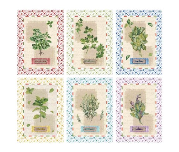 Casabianchria.it | Strofinaccio Tiffany Aromi set 6 pezzi strofinacci di cotone amazon canovaccio tovaglietta