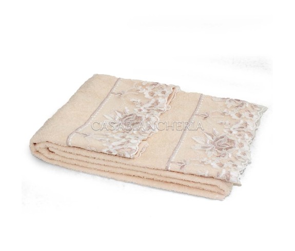 Casabiancheria.it | Set asciugamano e ospite 2+2 Desiree in spugna di cotone asciugamani in spugna amazon set asciugamano viso +